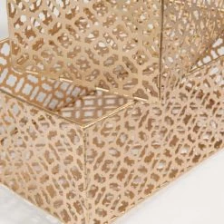 Maisons Du Monde Paniers Et Corbeilles 2 Paniers En Métal Doré -Rangements déco Soldes 2 paniers en metal dore 1000 12 38 169655 4