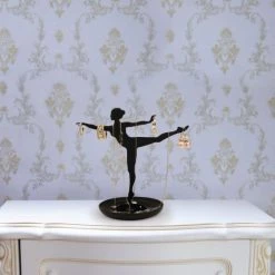 Kikkerland Rangements à Bijoux Arbre à Bijoux Noir Ballerine -Rangements déco Soldes arbre a bijoux noir ballerine 2