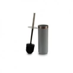 Wadiga Rangements Salle De Bain Balai Brosse Wc En Inox Et Plastique Gris -Rangements déco Soldes balai brosse wc en inox et plastique gris 1