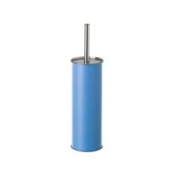 Wadiga Rangements Salle De Bain Balai Brosse WC En Métal Bleu -Rangements déco Soldes balai brosse wc en metal bleu 3
