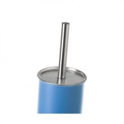 Wadiga Rangements Salle De Bain Balai Brosse WC En Métal Bleu -Rangements déco Soldes balai brosse wc en metal bleu 4