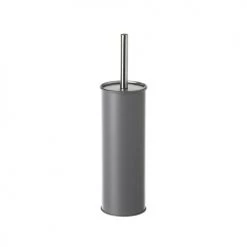 Wadiga Rangements Salle De Bain Balai Brosse WC En Métal Gris -Rangements déco Soldes balai brosse wc en metal gris 1