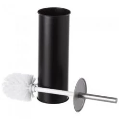 Wadiga Rangements Salle De Bain Balai Brosse WC En Métal Noir -Rangements déco Soldes balai brosse wc en metal noir 3