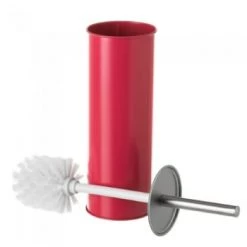 Wadiga Rangements Salle De Bain Balai Brosse WC En Métal Noir -Rangements déco Soldes balai brosse wc en metal rouge 1