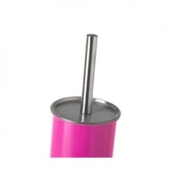 Wadiga Rangements Salle De Bain Balai Brosse WC Métal Fuchsia -Rangements déco Soldes balai brosse wc metal fuchsia 4