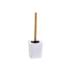 Wadiga Rangements Salle De Bain Balai Brosse WC Plastique Blanc Et Bambou -Rangements déco Soldes balai brosse wc plastique blanc et bambou 5
