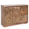 Maisons Du Monde Boîtes Boîte 4 Tiroirs En Manguier à Motifs Dorés -Rangements déco Soldes boite 4 tiroirs en manguier a motifs dores 1000 5 38 164038 1