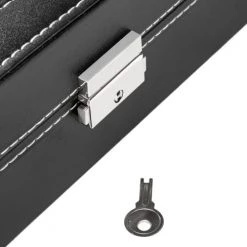 Tectake Rangements à Bijoux Boîte à Bijoux 10 Compartiments Avec Coussins Noir -Rangements déco Soldes boite a bijoux 10 compartiments avec coussins noir 4