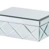 Beliani Rangements à Bijoux Boîte à Bijoux Argentée Effet Miroir