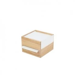 Umbra Rangements à Bijoux Boite à Bijoux Mini Stowit Carton Naturel -Rangements déco Soldes boite a bijoux mini stowit carton naturel 2