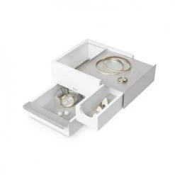 Umbra Rangements à Bijoux Boite à Bijoux Mini Stowit Carton Naturel -Rangements déco Soldes boite a bijoux mini stowit carton naturel 4