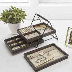 Umbra Rangements à Bijoux Boite à Bijoux Petit Panier 3 Tiroirs -Rangements déco Soldes boite a bijoux petit panier 3 tiroirs 4