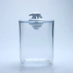 Qualy Design Rangements Salle De Bain Boite à Coton Tiges Ours Polaire -Rangements déco Soldes boite a coton tiges ours polaire 5