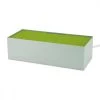 Remember Boîtes Boite Cache Câble 38x16x11cm Métal Vert -Rangements déco Soldes boite cache cable 38x16x11cm metal vert