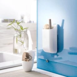 Compactor Rangements Salle De Bain Boîte De Rangement Auto-adhésive 10 X 6.7 X H.19.6 Cm -Rangements déco Soldes boite de rangement auto adhesive 10 x 6 7 x h 19 6 cm 4