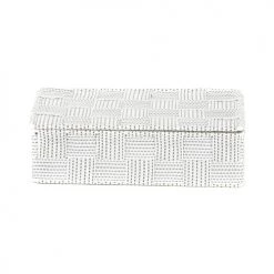 Compactor Boîtes Boîte De Rangement Blanche En Sangles Tressées 21x12cm 10 Compactor Boîtes Boîte De Rangement Blanche En Sangles Tressées 21x12cm -Rangements déco Soldes boite de rangement blanche en sangles tressees 21x12cm 2