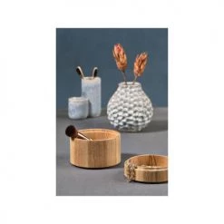 Villa Collection Boîtes Boite De Rangement En Chêne Beige -Rangements déco Soldes boite de rangement en chene beige 3