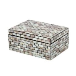 Compactor Boîtes Boîte De Rangement En Nacre 20,5x15cm -Rangements déco Soldes boite de rangement en nacre 20 5x15cm 5