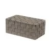 Compactor Boîtes Boîte De Rangement Marron En Sangles Tressées 27x15cm 2 Compactor Boîtes Boîte De Rangement Marron En Sangles Tressées 27x15cm -Rangements déco Soldes boite de rangement marron en sangles tressees 27x15cm