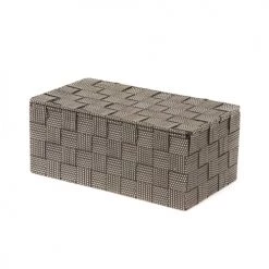 Compactor Boîtes Boîte De Rangement Marron En Sangles Tressées 27x15cm