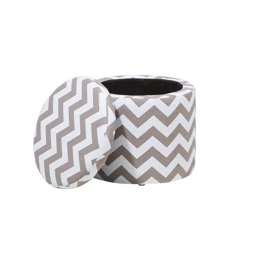 Beliani Boîtes Boîte De Rangement Multifonction Gris Et Blanc 5 Beliani Boîtes Boîte De Rangement Multifonction Gris Et Blanc – Image 3