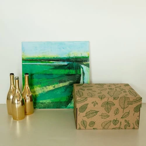 Dutch Design Brand Boîtes Boite De Rangement Natural Leaves 39,5x32x21cm Carton Naturel 4 Dutch Design Brand Boîtes Boite De Rangement Natural Leaves 39,5x32x21cm Carton Naturel – Image 2