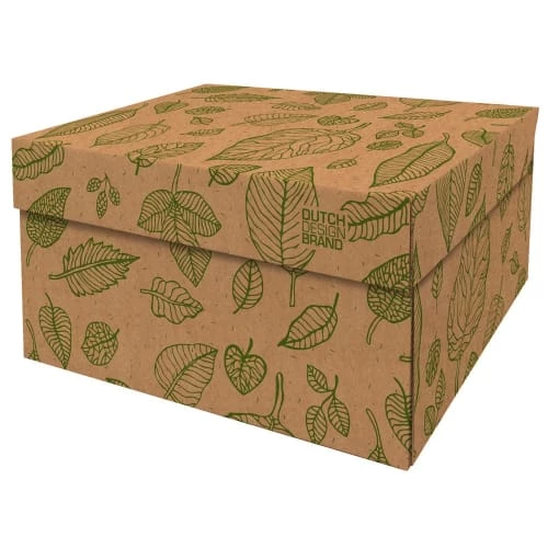 Dutch Design Brand Boîtes Boite De Rangement Natural Leaves 39,5x32x21cm Carton Naturel 3 Dutch Design Brand Boîtes Boite De Rangement Natural Leaves 39,5x32x21cm Carton Naturel
