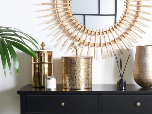 Beliani Boîtes Boîte Décorative Dorée 4 Beliani Boîtes Boîte Décorative Dorée – Image 2