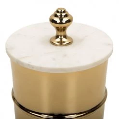 Beliani Boîtes Boîte Décorative Dorée 11 Beliani Boîtes Boîte Décorative Dorée -Rangements déco Soldes boite decorative doree 3