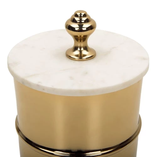 Beliani Boîtes Boîte Décorative Dorée 6 Beliani Boîtes Boîte Décorative Dorée – Image 4