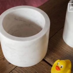 PIB Boîtes Boite Décorative En Marbre Blanc -Rangements déco Soldes boite decorative en marbre blanc 3