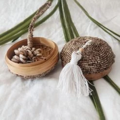 My Bliss Home Rangements Salle De Bain Boîte En Bambou Marron 10x10 Cm -Rangements déco Soldes boite en bambou marron 10x10 cm 3