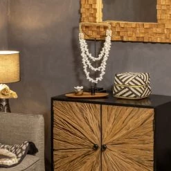 Now’s Home Boîtes Boite En Bambou Ornée De Perles -Rangements déco Soldes boite en bambou ornee de perles 3