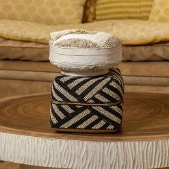 Now’s Home Boîtes Boite En Bambou Ornée De Perles -Rangements déco Soldes boite en bambou ornee de perles 5