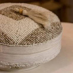 Now’s Home Boîtes Boite En Bambou Ornée De Perles -Rangements déco Soldes boite en bambou ornee de perles 8