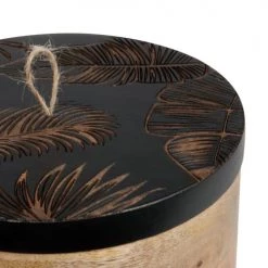 Maisons Du Monde Boîtes Boîte En Bois De Manguier Et Couvercle Noir à Motifs 7 Maisons Du Monde Boîtes Boîte En Bois De Manguier Et Couvercle Noir à Motifs -Rangements déco Soldes boite en bois de manguier et couvercle noir a motifs 1000 3 29 221224 3