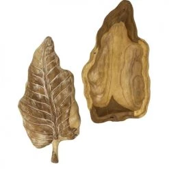 MOYCOR Boîtes Boîte En Bois De Teck Beige Blanchi -Rangements déco Soldes boite en bois de teck beige blanchi 3