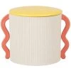 Maisons Du Monde Boîtes Boîte En Porcelaine Blanche, Jaune Et Rose -Rangements déco Soldes boite en porcelaine blanche jaune et rose 1000 8 40 224187 1
