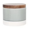 Maisons Du Monde Boîtes Boîte En Porcelaine Bleue Et Blanc, Et Bois D'acacia Marron -Rangements déco Soldes boite en porcelaine bleue et blanc et bois d acacia marron 1000 2 30 226391 1
