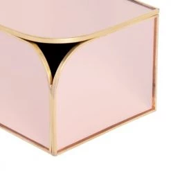 Maisons Du Monde Boîtes Boîte En Verre Rose Effet Miroir -Rangements déco Soldes boite en verre rose effet miroir 1000 16 0 221441 3