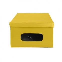 Compactor Boîtes Boîte Jaune En PVC 50x38cm 13 Compactor Boîtes Boîte Jaune En PVC 50x38cm -Rangements déco Soldes boite jaune en pvc 50x38cm 5