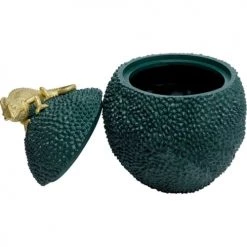 Kare Design Rangements à Bijoux Boîte Verte Caméléon Doré En Polyrésine H34 -Rangements déco Soldes boite verte cameleon dore en polyresine h34 4