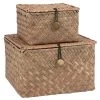 Maisons Du Monde Boîtes En Paille Tressée (x2) -Rangements déco Soldes boites en paille tressee x2 1000 3 15 196200 1