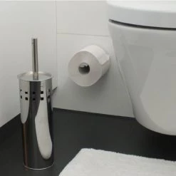 Rangements déco Soldes -Rangements déco Soldes brosse wc argentee 1