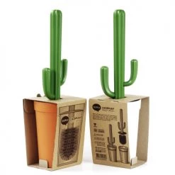 Qualy Design Rangements Salle De Bain Brosse Wc Cactus Plastique Orange -Rangements déco Soldes brosse wc cactus plastique orange 3