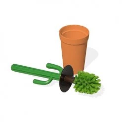 Qualy Design Rangements Salle De Bain Brosse Wc Cactus Plastique Orange -Rangements déco Soldes brosse wc cactus plastique orange 4