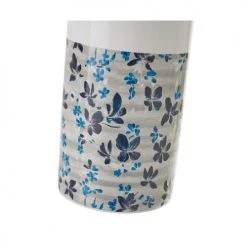 Wadiga Rangements Salle De Bain Brosse WC Céramique Blanc Et Bleu Floral -Rangements déco Soldes brosse wc ceramique blanc et bleu floral 3