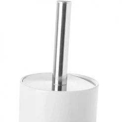 Unimasa Rangements Salle De Bain Brosse WC Céramique Gris Et Blanc Galets -Rangements déco Soldes brosse wc ceramique gris et blanc galets 2