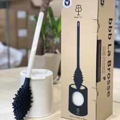 Biom Paris Rangements Salle De Bain Brosse WC En Matières Bio-sourcées Et Recyclées Beige Saint-Jacques -Rangements déco Soldes brosse wc en matieres bio sourcees et recyclees beige saint jacques 3