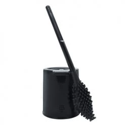 Biom Paris Rangements Salle De Bain Brosse WC En Matières Bio-sourcées Et Recyclées Noir Zan